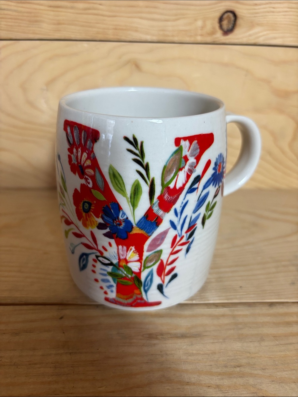 Anthropologie Starla Hoffman Y mug